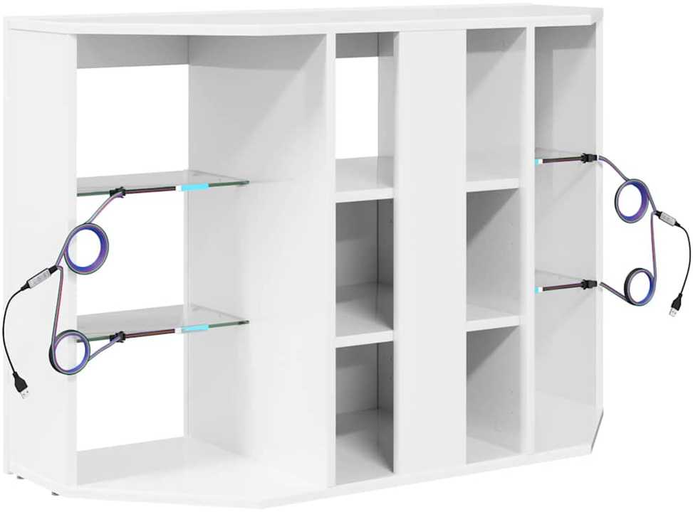 TV staliukas Kampinė LED televizoriaus spinta 100x40x68cm Apdirbta mediena