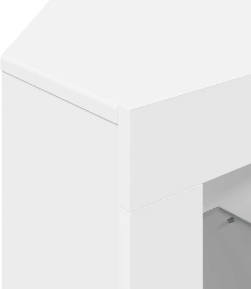 TV staliukas Kampinė LED televizoriaus spinta 100x40x68cm Balta