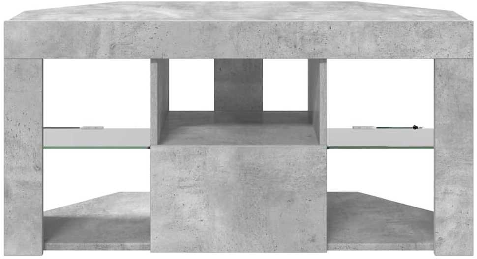 TV staliukas Kampinė LED televizoriaus spinta 100 x 40 x 50 cm Betono pilka
