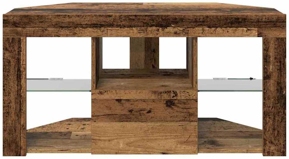 TV staliukas Kampinė LED televizoriaus spinta 100 x 40 x 50 cm Senas medis