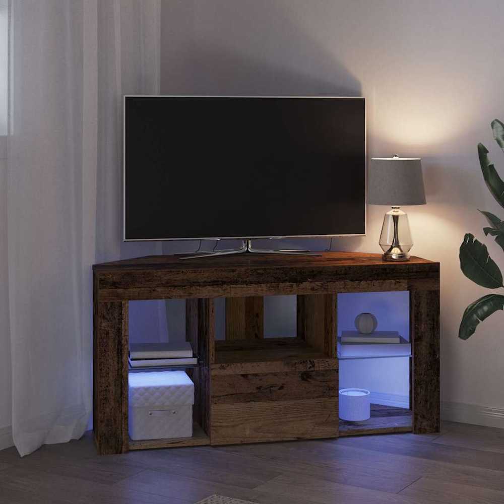 TV staliukas Kampinė LED televizoriaus spinta 100 x 40 x 50 cm Senas medis