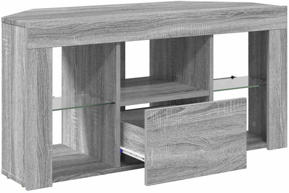 TV staliukas Kampinė LED televizoriaus spinta 100 x 40 x 50 cm Pilkas Sonoma