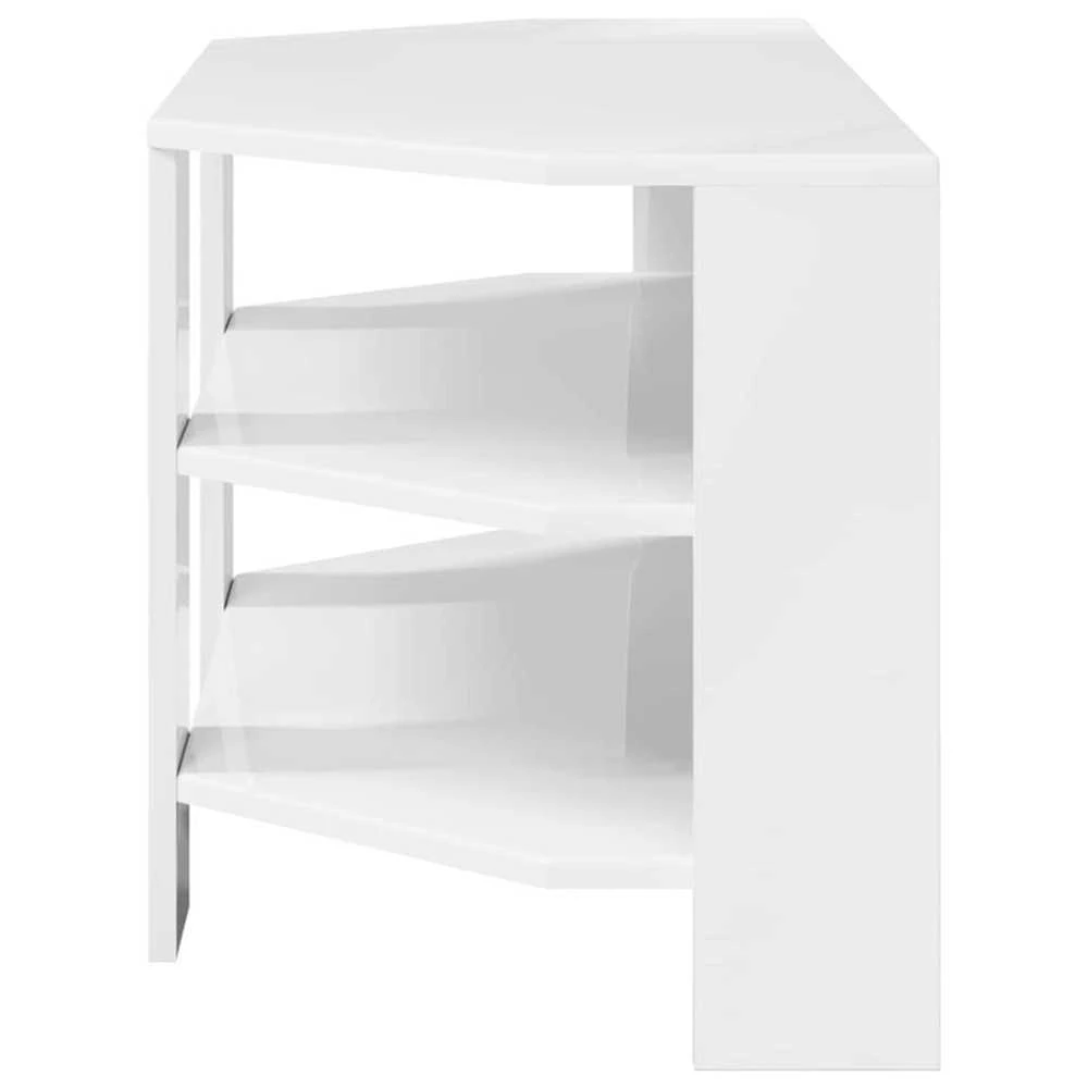 TV staliukas KampinėTVspintelė 102x40,5x45cm Aukšto blizgesio balta