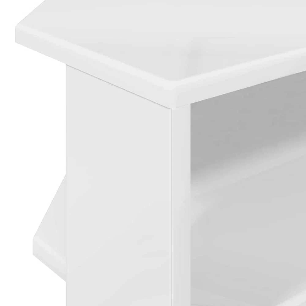 TV staliukas KampinėTVspintelė 102x40,5x45cm Aukšto blizgesio balta