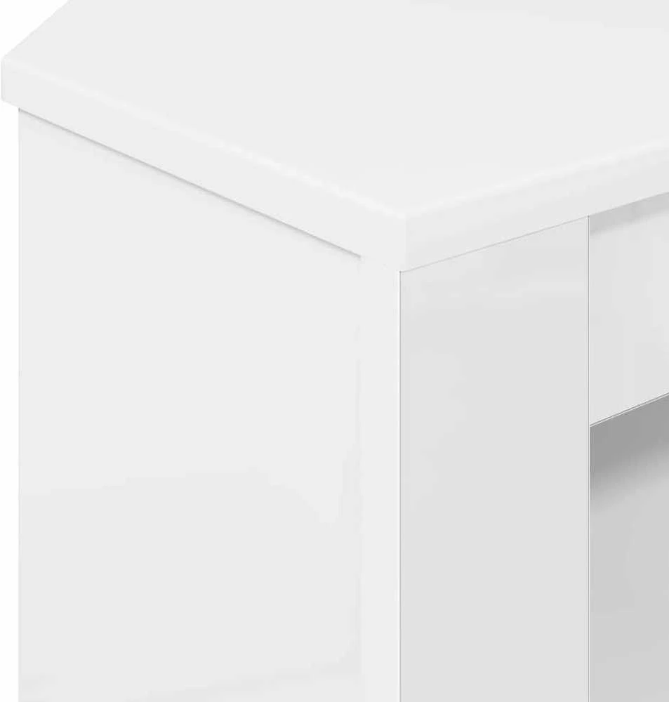 TV staliukas KampinėTVspintelė 102 x 40,5 x 45 cm Aukšto blizgesio balta