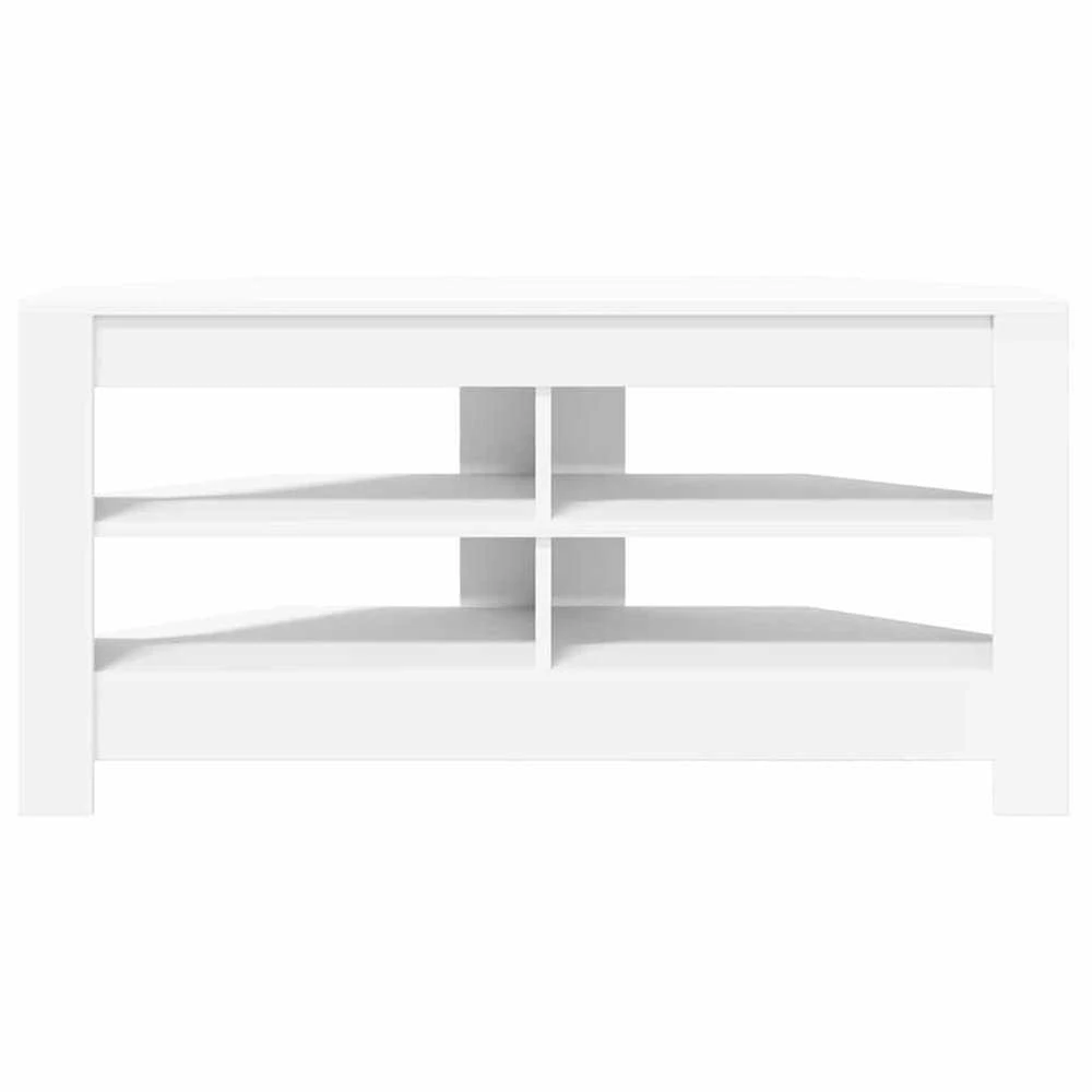 TV staliukas KampinėTVspintelė 102 x 40,5 x 45 cm Balta Apdirbta mediena