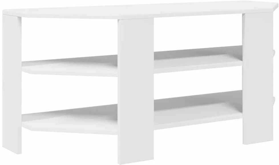 TV staliukas KampinėTVspintelė 102x40,5x45cm Balta Apdirbta mediena