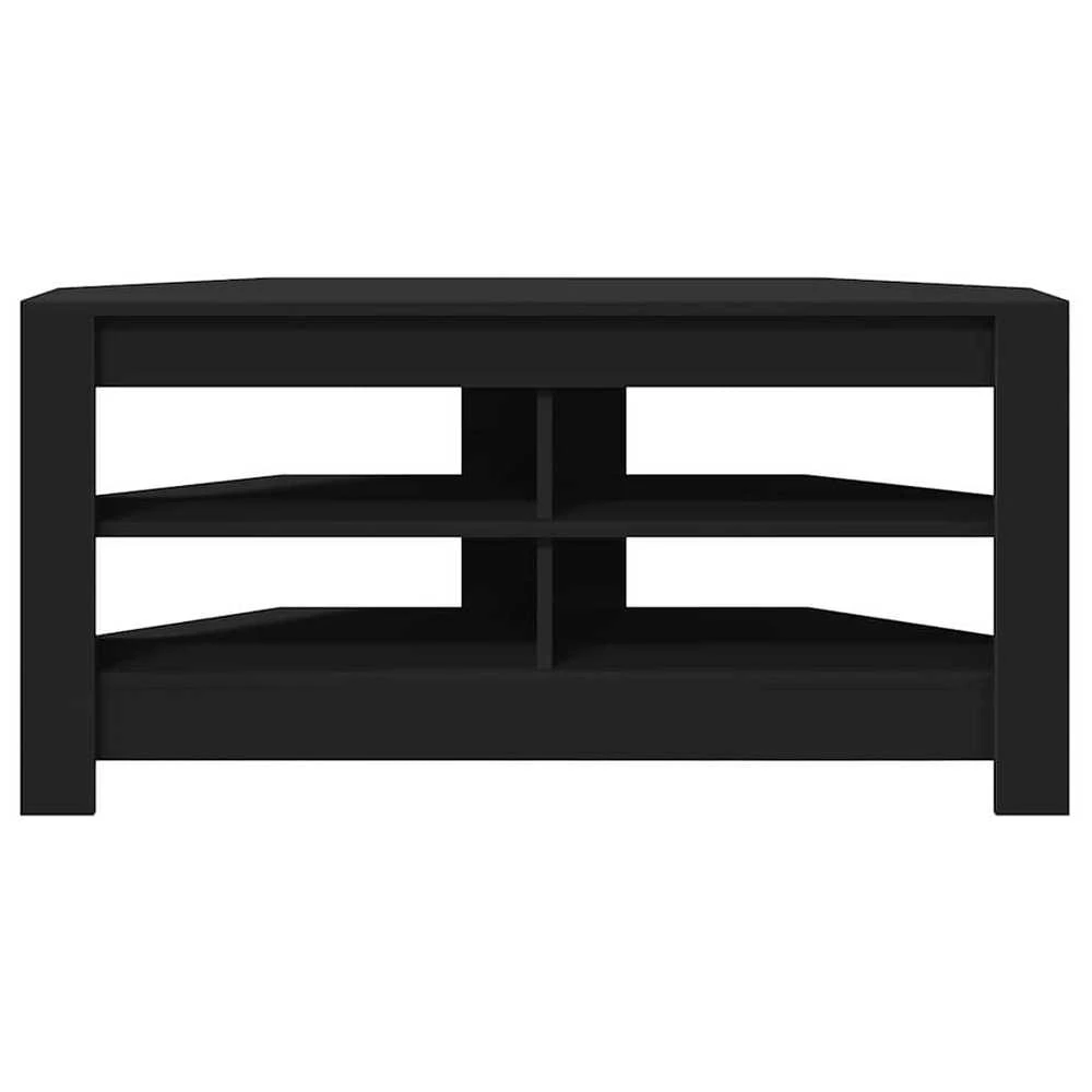 TV staliukas KampinėTVspintelė 102 x 40,5 x 45 cm Juoda Apdirbta mediena
