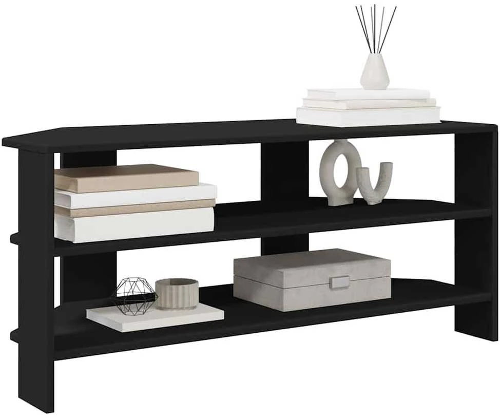 TV staliukas KampinėTVspintelė 102x40,5x45cm Juoda Apdirbta mediena