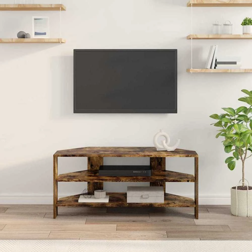 TV staliukas KampinėTVspintelė 102x40,5x45cm Rūkyta ąžuolas Apdirbta mediena