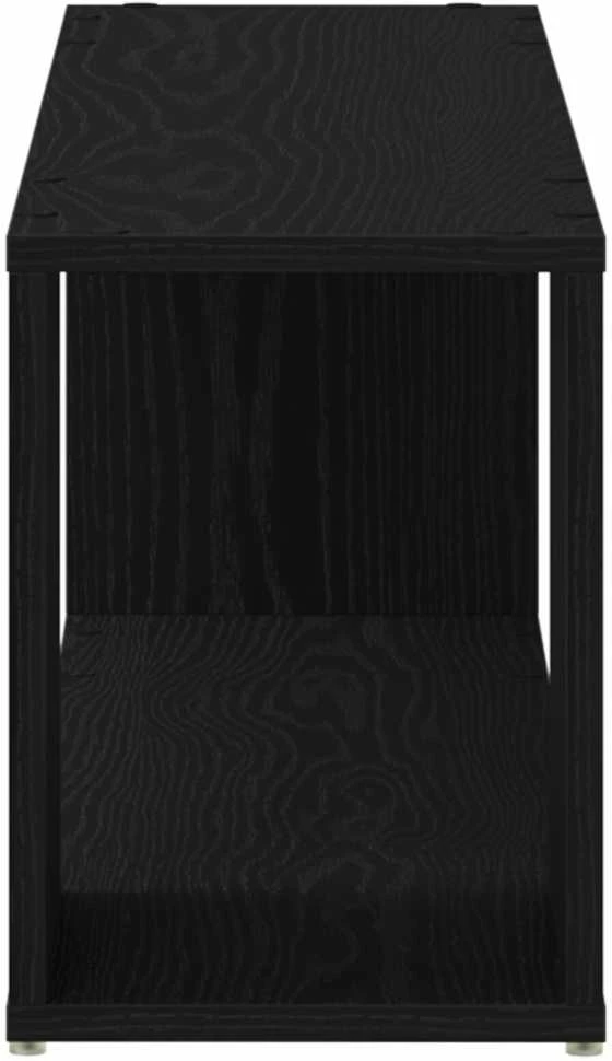 TV staliukas TV spintelių komplektas 100 x 24 x 63 cm Juoda Apdirbta mediena