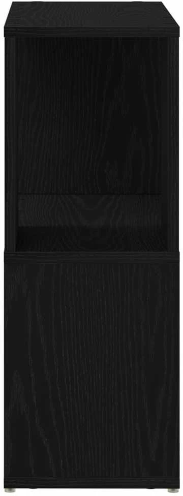 TV staliukas TV spintelių komplektas 60 x 24 x 63 cm Juoda Apdirbta mediena