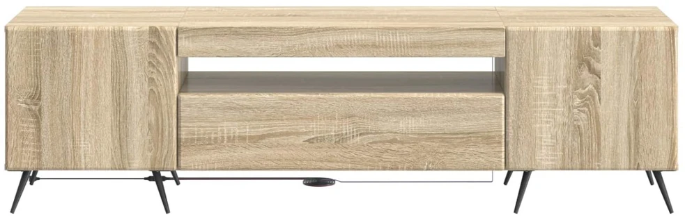 TV staliukas LED televizoriaus spintelė Sonoma ąžuolas Apdirbta mediena