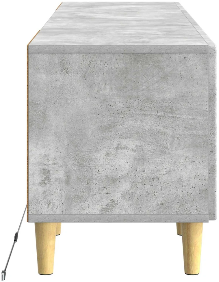 TV staliukas LED televizoriaus spintelė Betono pilka Apdirbta mediena