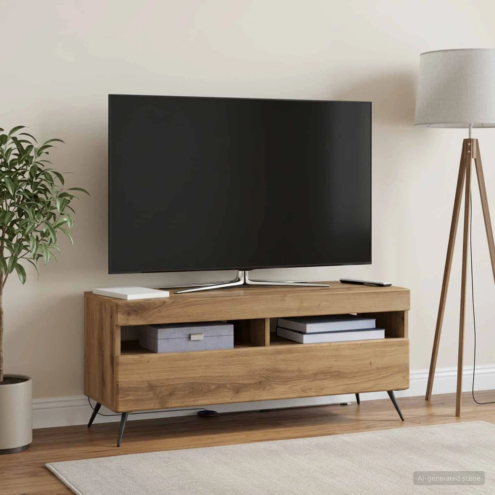 TV staliukas LED televizoriaus spintelė Artisano ąžuolo Apdirbta mediena