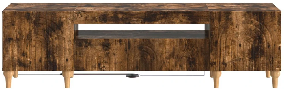 TV staliukas LED televizoriaus spintelė Dūminio ąžuolo Apdirbta mediena