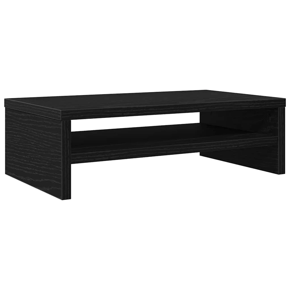 TV staliukas Monitoriaus stovas, juodo ąžuolo, 42x24x13 cm, inžinerinės medienos