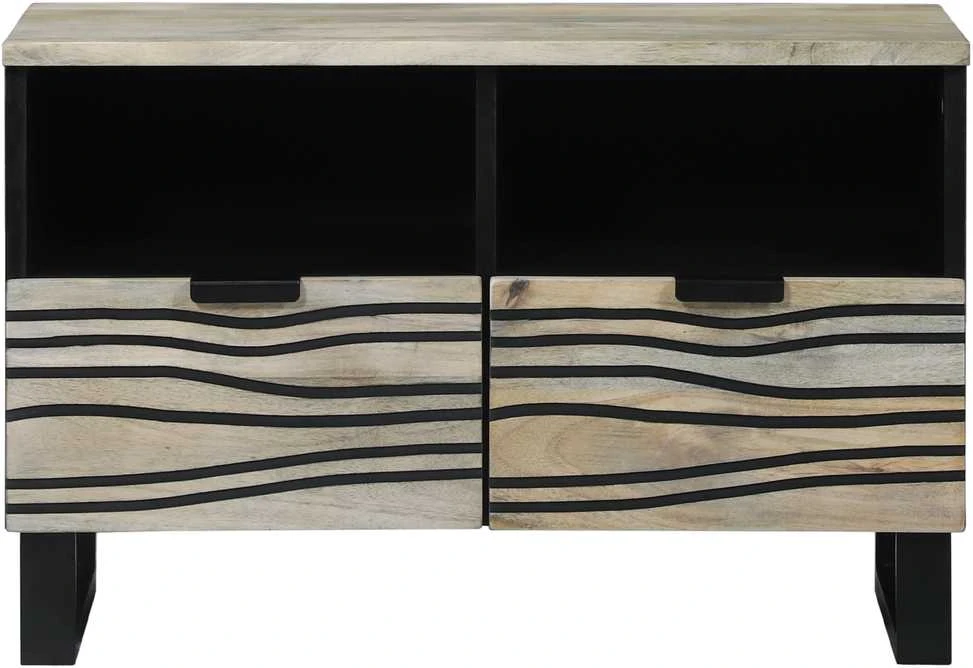 TV staliukas TV vienetai 70 x 33 x 46 cm Balta Apdirbta mediena