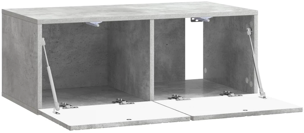 TV staliukas Sieninė TV spintelė 59,5 x 41 x 30 cm Betono pilka