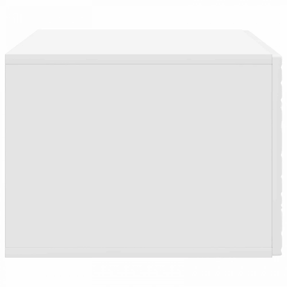 TV staliukas Sieninė TV spintelė 59,5 x 41 x 30 cm Itin blizgi balta