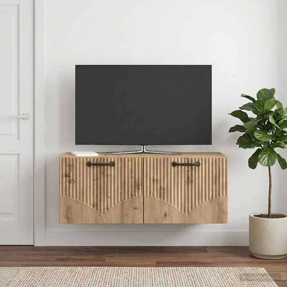 TV staliukas Sieninė TV spintelė 78,5 x 31 x 30 cm Artisano ąžuolo