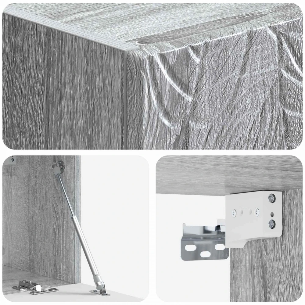 TV staliukas Sieninė TV spintelė 78,5 x 31 cm Pilka Sonoma Apdirbta mediena