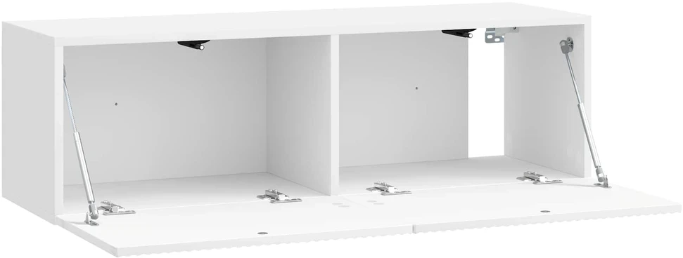 TV staliukas Sieninė TV spintelė 98 x 31 x 30 cm Itin blizgi balta