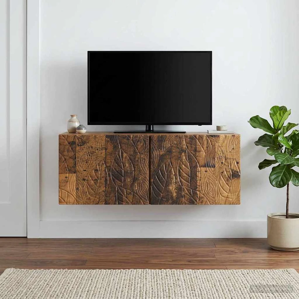 TV staliukas Sieninė TV spintelė 98 x 41 x 30 cm Sendintos medienos