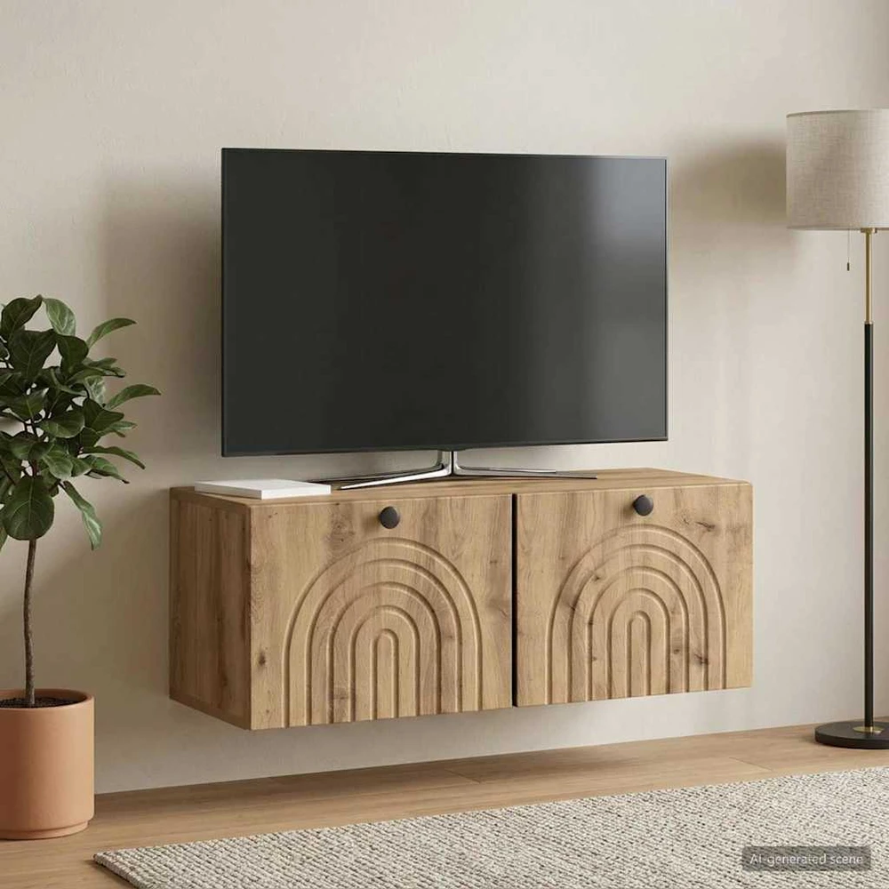 TV staliukas Sieninė TV spintelė 78,5 x 31 x 30 cm Artisano ąžuolo