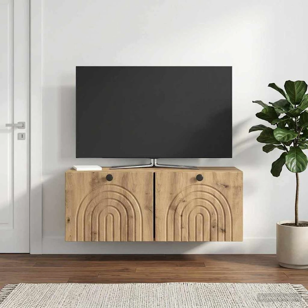 TV staliukas Sieninė TV spintelė 78,5 x 31 x 30 cm Artisano ąžuolo