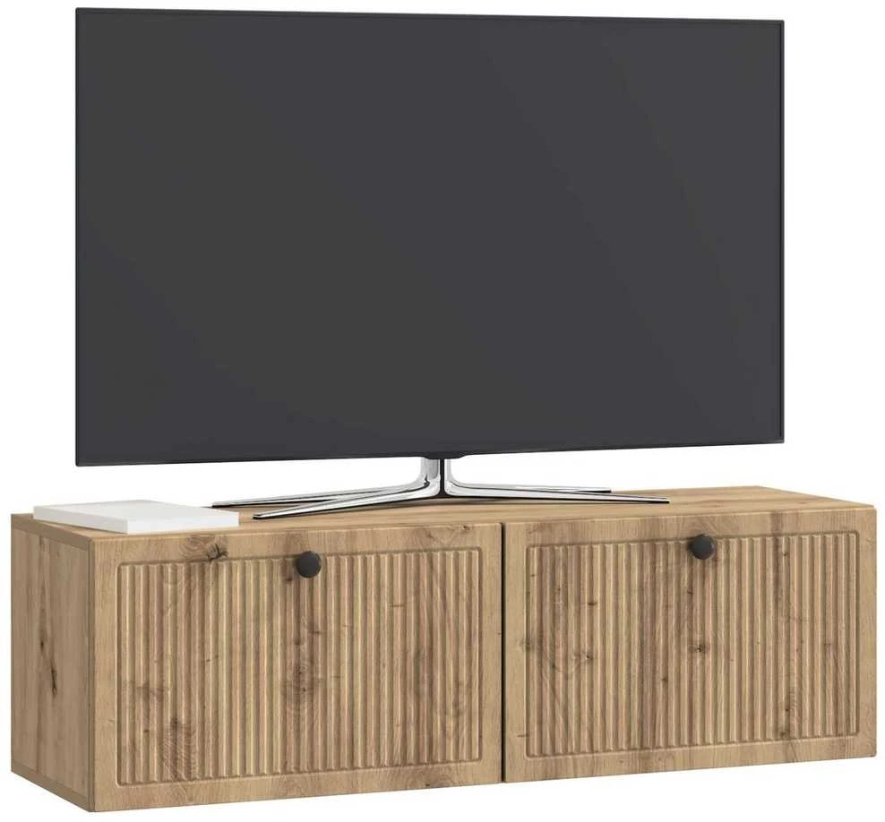 TV staliukas Sieninė TV spintelė 98 x 31 x 30 cm Artisano ąžuolo