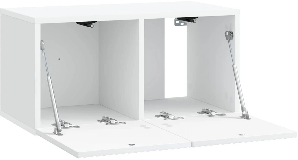 TV staliukas Sieninė TV spintelė Balta 59,5 x 31 x 30 cm Apdirbta mediena