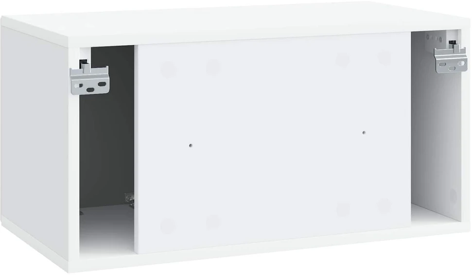 TV staliukas Sieninė TV spintelė Balta 59,5 x 31 x 30 cm Apdirbta mediena