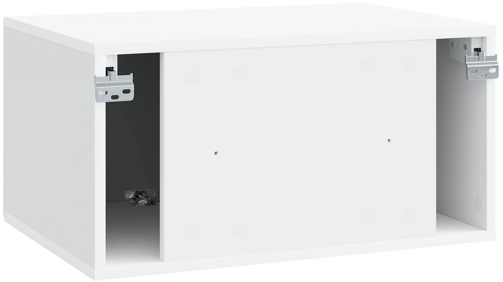 TV staliukas Sieninė TV spintelė Balta 59,5 x 41 x 30 cm Apdirbta mediena