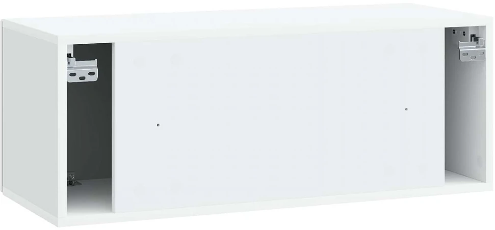 TV staliukas Sieninė TV spintelė Balta 78,5 x 31 x 30 cm Apdirbta mediena