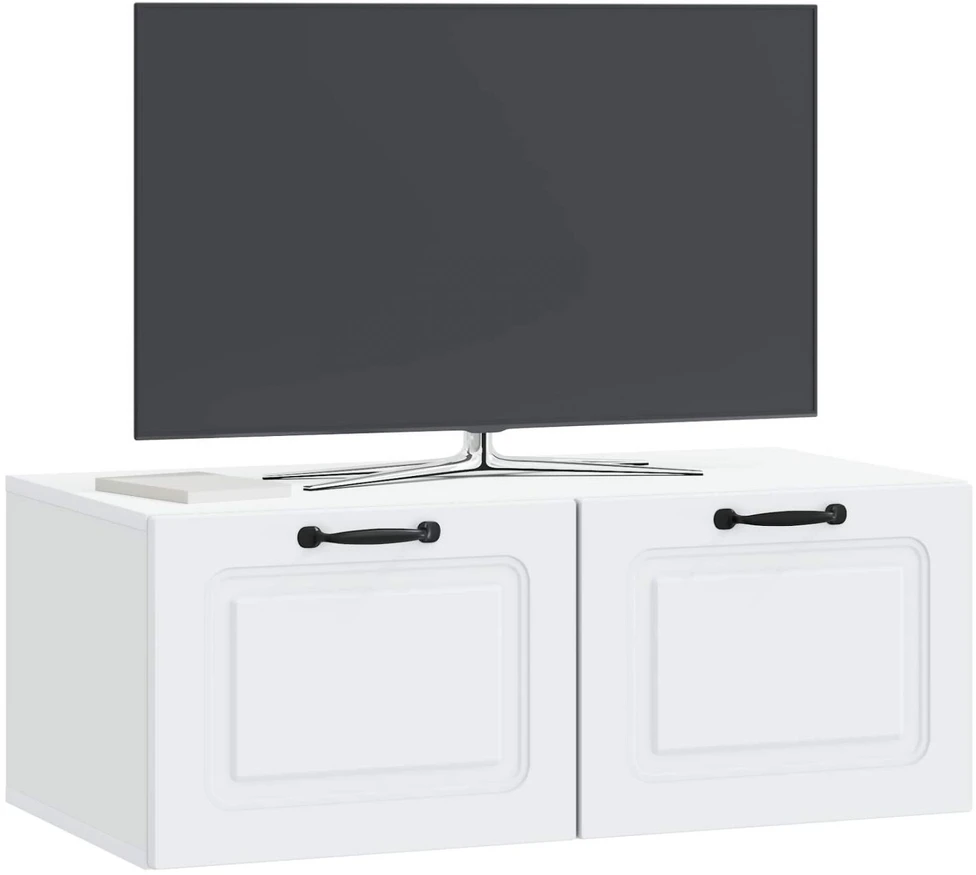 Sieninė TV spintelė Balta 78,5 x 41 x 30 cm Apdirbta mediena