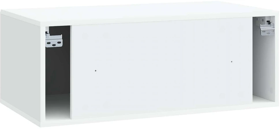 TV staliukas Sieninė TV spintelė Balta 78,5 x 41 x 30 cm Apdirbta mediena