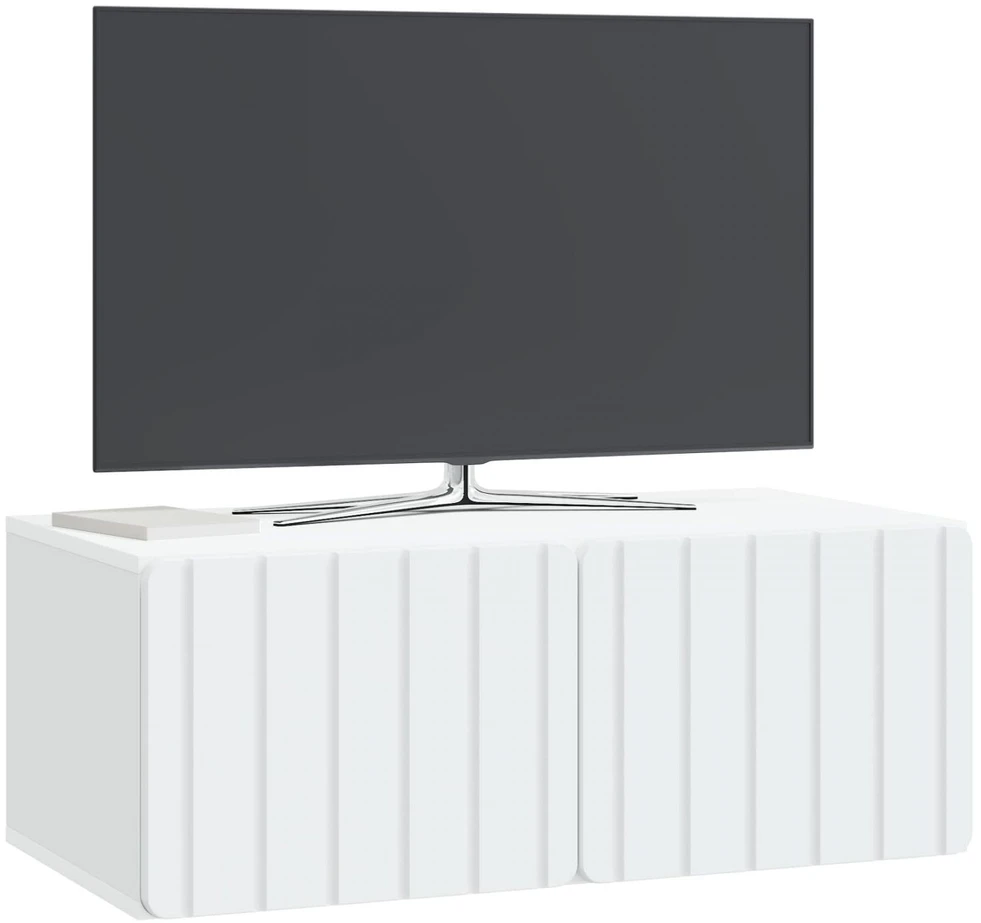 TV staliukas Sieninė TV spintelė 78,5 x 41 x 30 cm Balta Apdirbta mediena