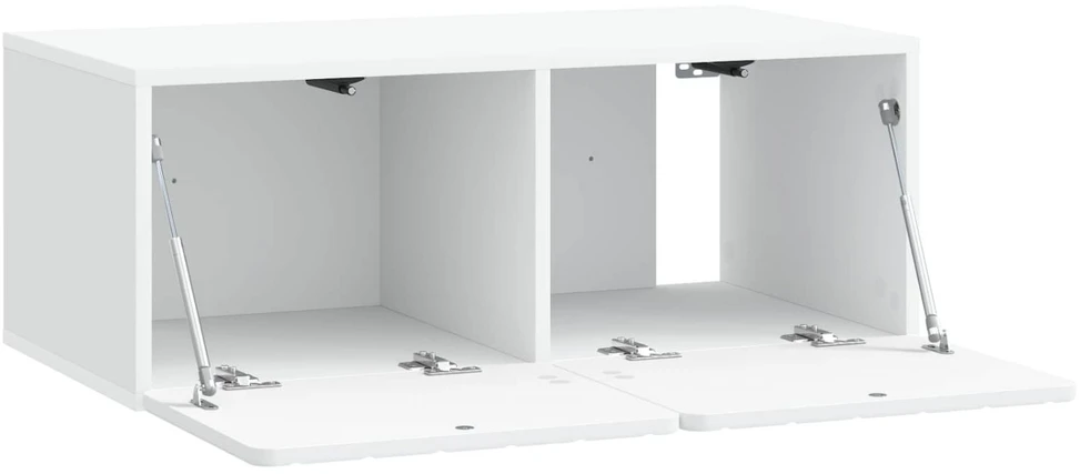 TV staliukas Sieninė TV spintelė 78,5 x 41 x 30 cm Balta Apdirbta mediena