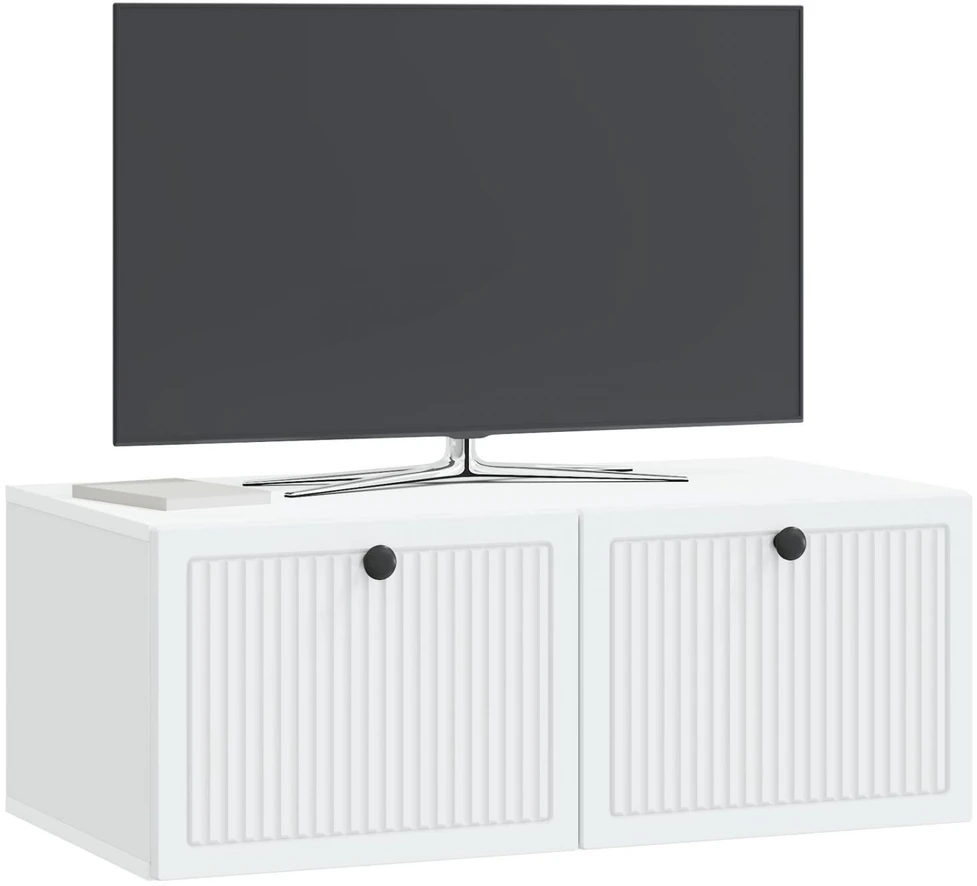 TV staliukas Sieninė TV spintelė Balta 78,5 x 41 x 30 cm Apdirbta mediena