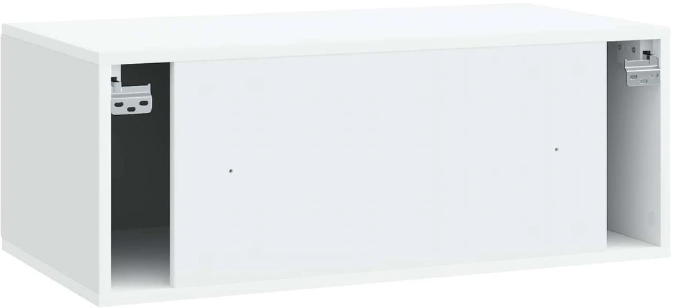 TV staliukas Sieninė TV spintelė 78,5 x 41 x 30 cm Balta Apdirbta mediena