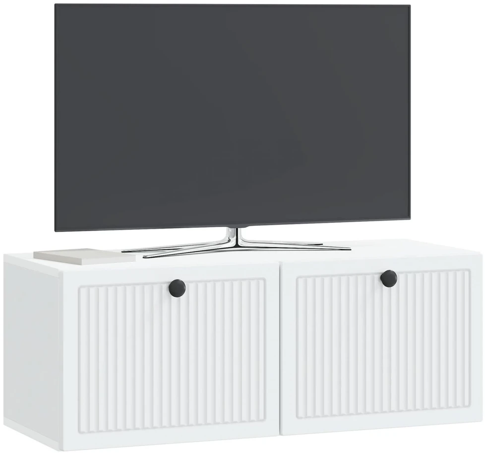 TV staliukas Sieninė TV spintelė Balta 78,5 x 31 x 30 cm Apdirbta mediena