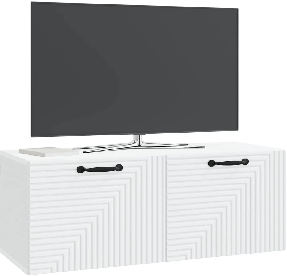 TV staliukas Sieninė TV spintelė Balta 78,5 x 31 x 30 cm Apdirbta mediena