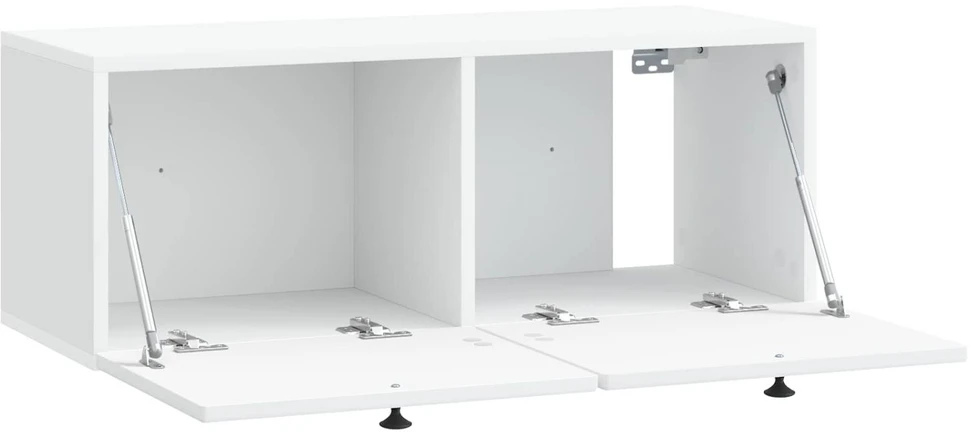TV staliukas Sieninė TV spintelė Balta 78,5 x 31 x 30 cm Apdirbta mediena