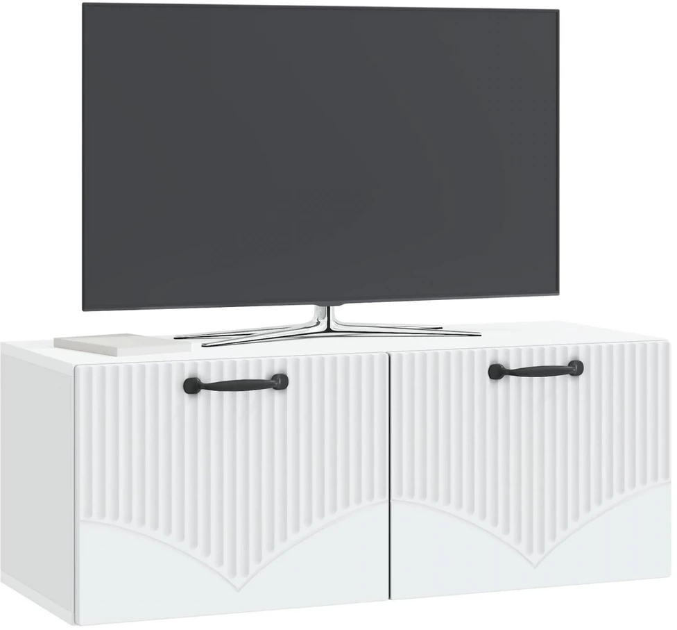 TV staliukas Sieninė TV spintelė Balta 78,5 x 31 x 30 cm Apdirbta mediena