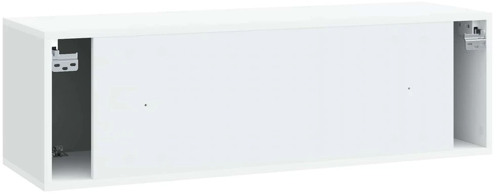 TV staliukas Sieninė TV spintelė Balta 98 x 31 x 30 cm Apdirbta mediena