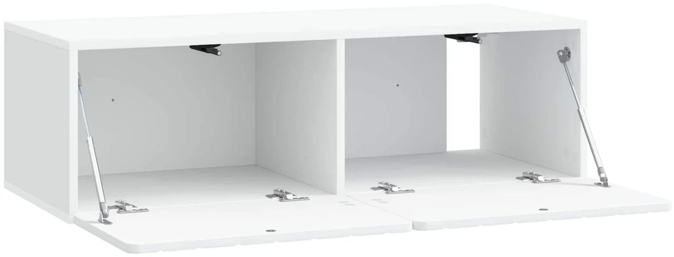 TV staliukas Sieninė TV spintelė 98 x 41 x 30 cm Balta Apdirbta mediena