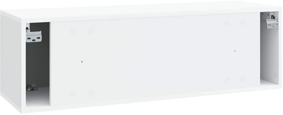 TV staliukas Sieninė TV spintelė Balta 98 x 31 x 30 cm Apdirbta mediena