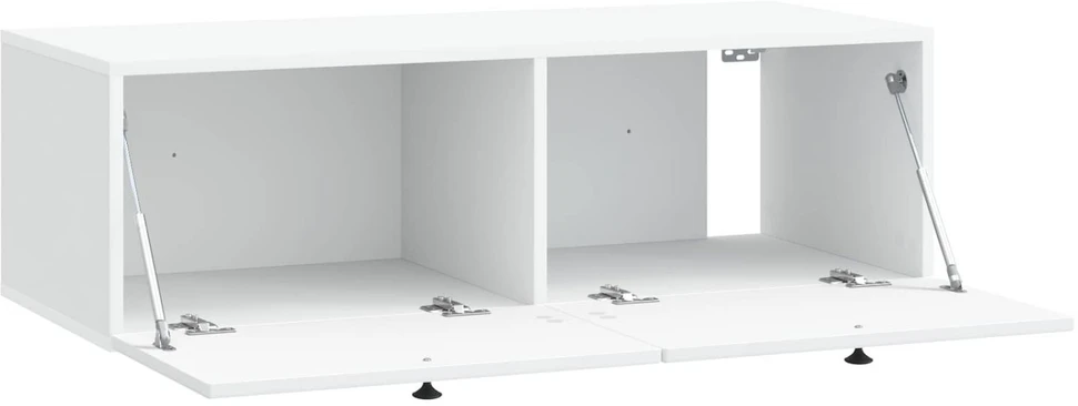 TV staliukas Sieninė TV spintelė Balta 98 x 41 x 30 cm Apdirbta mediena