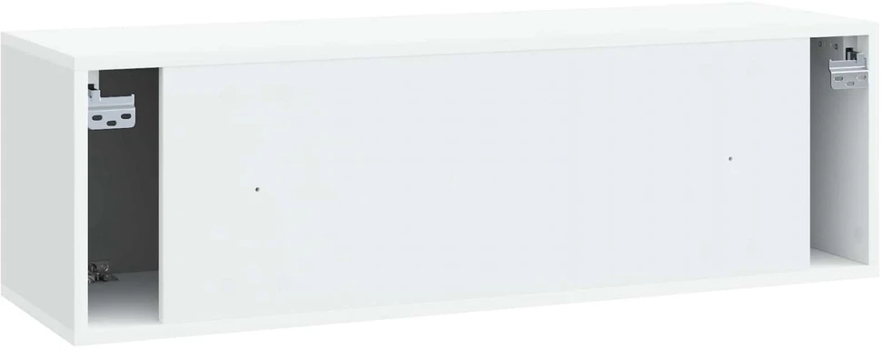TV staliukas Sieninė TV spintelė Balta 98 x 31 x 30 cm Apdirbta mediena